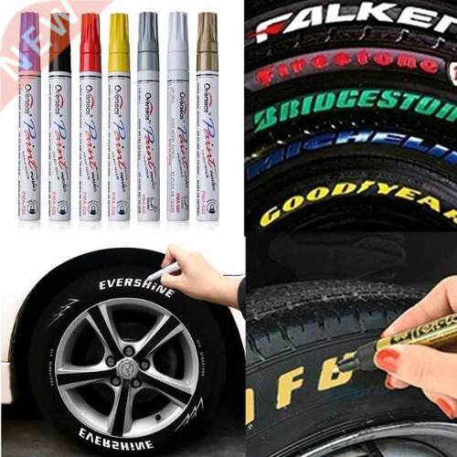 DIY Color Waterproof Pen Car Bicycle Tire Stone Egg Wood rea