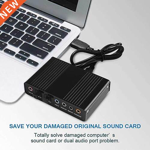 External USB Sound Card 6 Channel 5.1Surround Adapter Audio