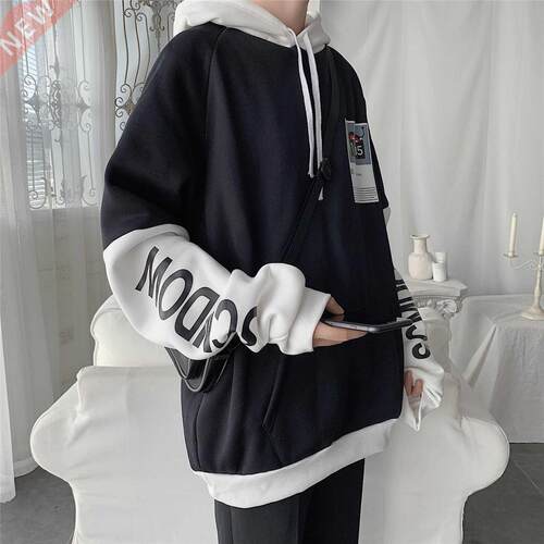 Sreetwear Harajuku Men Turtleneck Hoodies 2022 Mens Color Bo