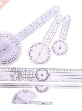 6Pcs Spinal Ruler Spinal Finger Goniometer Protractors Multi