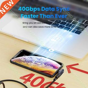 USB4.0 Magnetic Adapter Thunderbolt3 40Gbps USB C Male to Fe