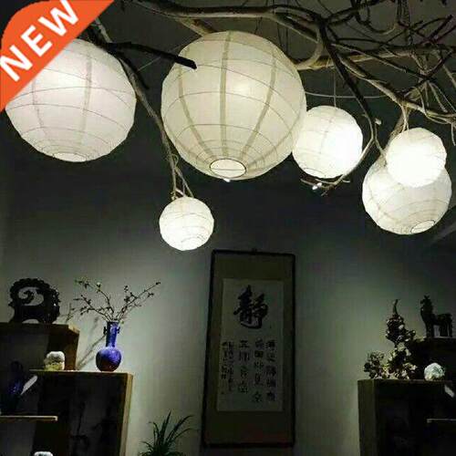 White Round Chinese Paper Lantern Wedding Birthday Party