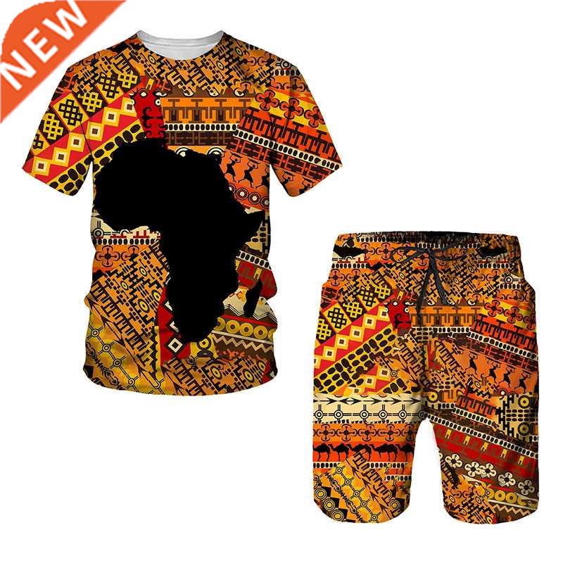 African Print Women's/Men's T-shirts Sets Africa Dashiki Men