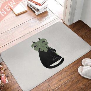40cmx60cm Cartoon Cat Floor Mat Flannel Door Mat Bathroom