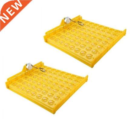 2X 110V Automatic Egg Turner 56 Eggs Incubators Tray Quail C