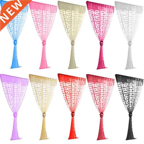 Colorful Romantic Love Pattern Line String Curtain Window Do