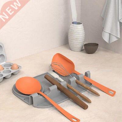 Silicone Nonslip Spoon Rest Kitchen Organizer for Spatula
