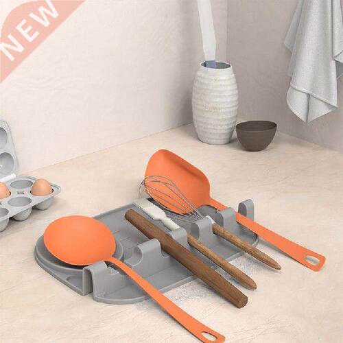 Silicone Nonslip Spoon Rest Kitchen Organizer for Spatula