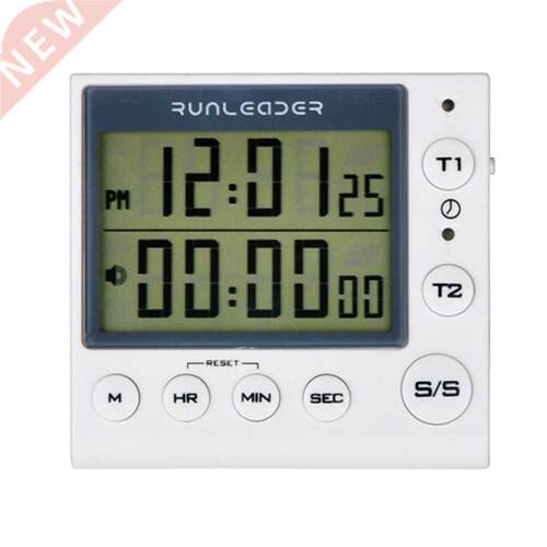 New Kitchen Timer Digital Countdown Timer 2 Channel Flashing