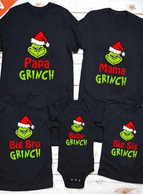 Fily Matching Christmas Outfits Grinch Funny Fily Look T