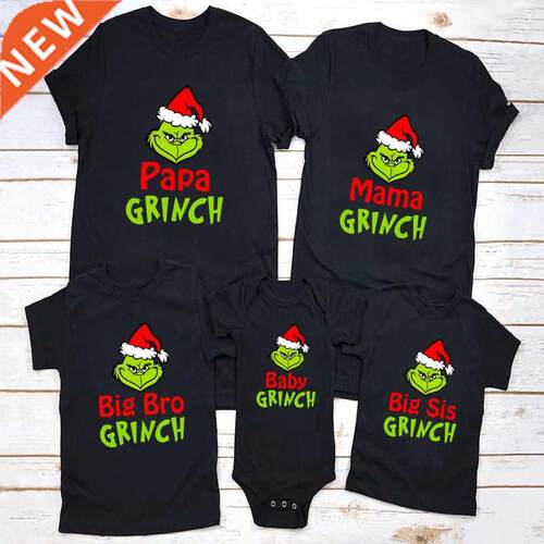 Fily Matching Christmas Outfits Grinch Funny Fily Look T