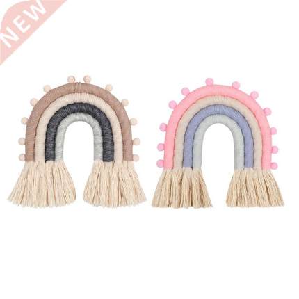 L9NB Rainbow Handmade Weaving Ornament Nordic Kid Room Wall