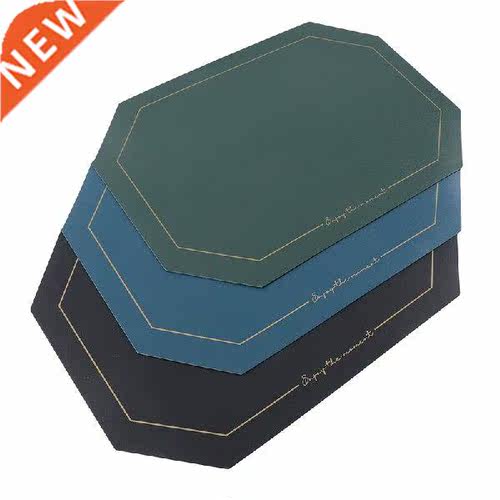 Simple Tableware Pad Placemat Table Mat Leather Heat