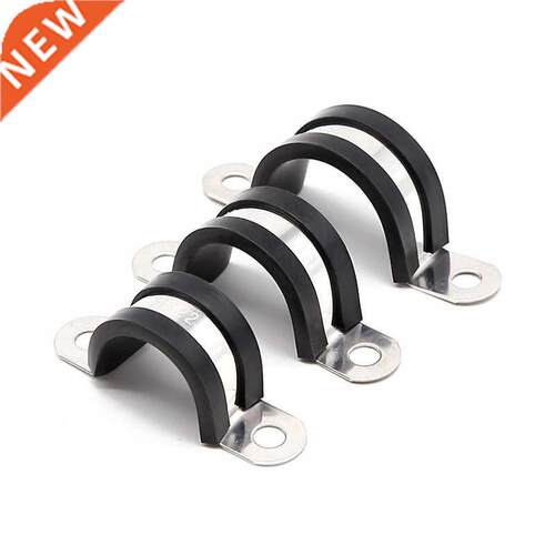 2pcs/lot 304 Stainless Steel Rubber Lined U Clips Cable