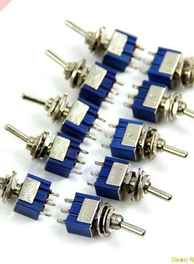 5pcs 3-Pin SPDT ON-ON Mini Toggle Switch 6A 125VAC Mini Swit