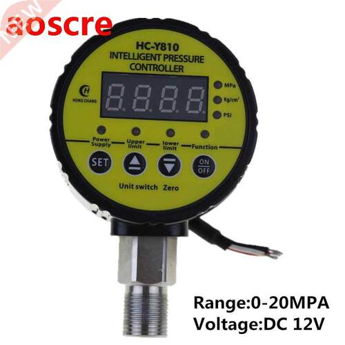 DC 12V 0-20Mpa Air Compressor Pressure Switch Digital Pressu