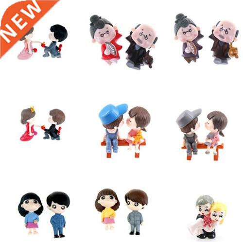 1/2PCS  Sweet Lovers Different Ethnic Couples Figurines M