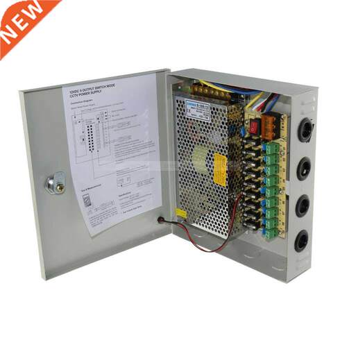 9CH AC to DC 12V 15A Regulated Switching Power Converter Sup