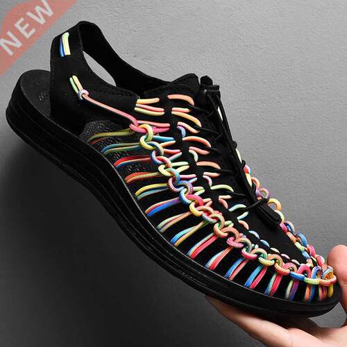 Mens Gladiator Sandals Summer High Quality Handmade Weave Me