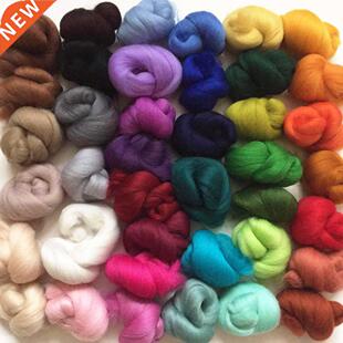 108g Mix 36 Colors Merino Felting Wool Tops Soft Roving Wool
