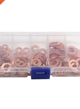 200X Copper Crush Washers Seal Flat Ring Hydraulic Fittings