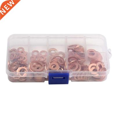 200X Copper Crush Washers Seal Flat Ring Hydraulic Fittings