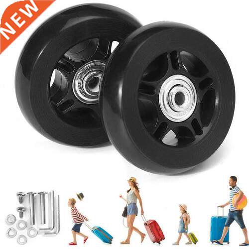 1 Pair Luggage Spinner Wheels Replacement With Tools Low