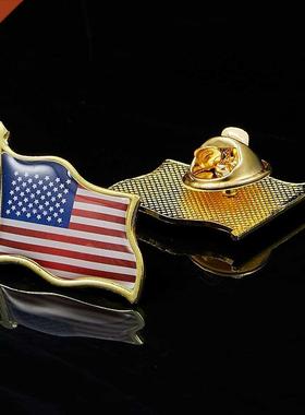 American Flag Hat Tie Tack Badge D Waving Lapel Pin nited S