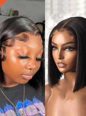 Short Bob Wig Bone Stright Humn Hir Wigs for Blck Women