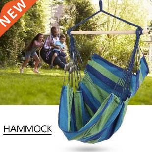 Leisure Camping Stripe Hammock Portable Chair Swing Hanging