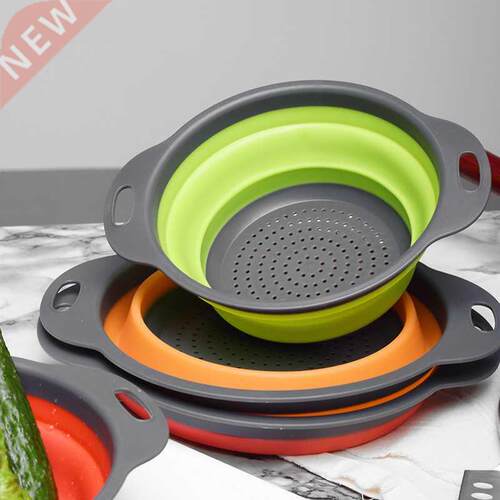 Foldable Drain Basket Colander Fruit Vegetable Washing Baske
