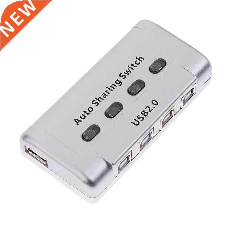 FJGEAR 4 Port USB Sharing Switch Adapter Box USB 2.0 Auto Pr