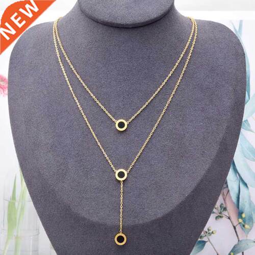316L Stainless Steel New Fashion Fine Jewelry 2 Layer Tassel