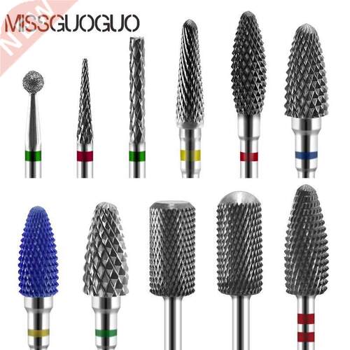 MISSGUOGUO Carbide Nail Drill Bits Rotary Milling Cutters f