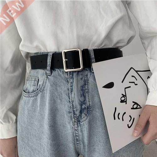 2022 PU Leather Belt For Women Square Buckle Pin Buckle Jean