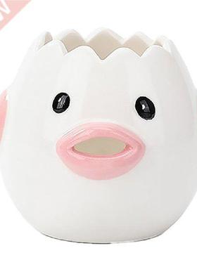 Egg Separator Yolk Fried Filter White Strainer Ceramic