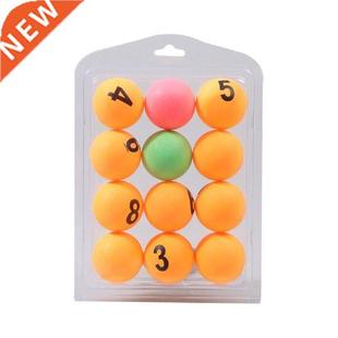 12PCS Color Number Table Tennis Professional Ping-Pong Ball