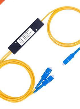 2m Ftth SC UPC 1X2 PLC Singlemode Fiber Optical Splitter FBT