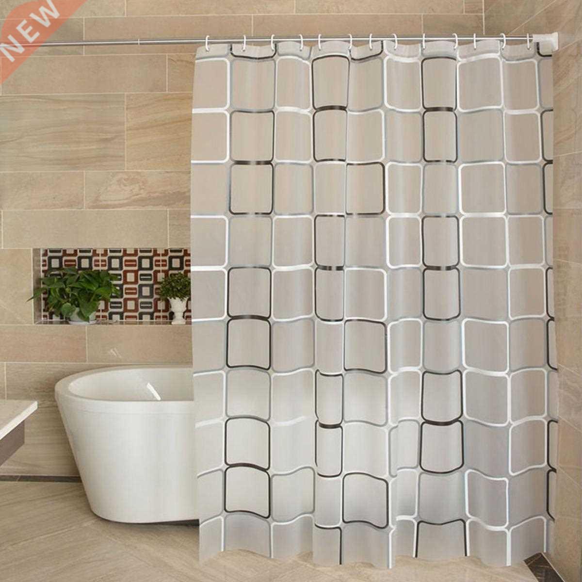 40Waterproof PEVA Shower Curtain Liner Transparent Mildew Cu