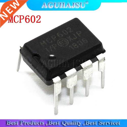 10PCS MCP602-I/P MCP602 DIP8 DIP 2.7V to 5.5V Sing new origi
