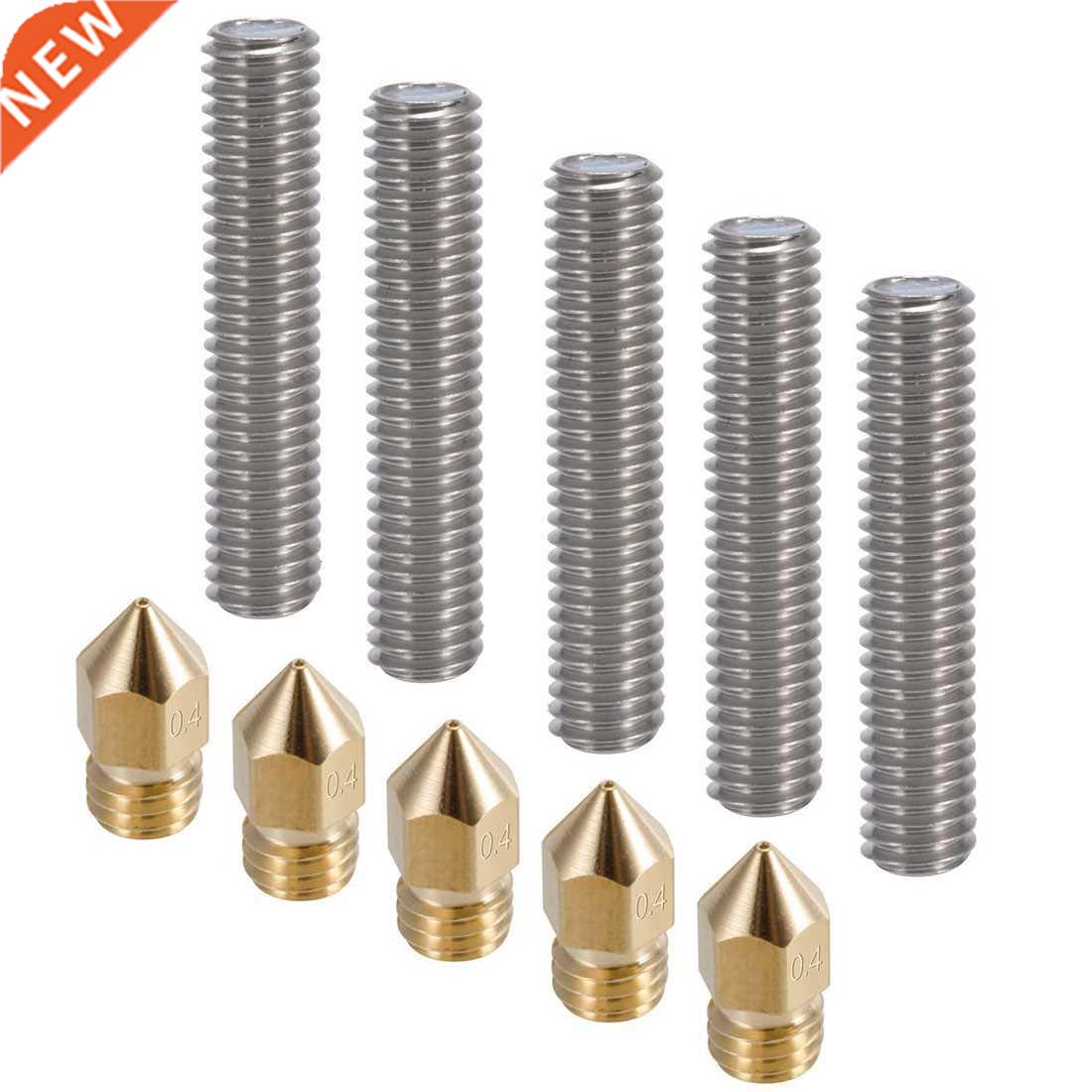 5X 30MM Length Extruder 1.75mm Tube and 5X 0.4mm Extruder No