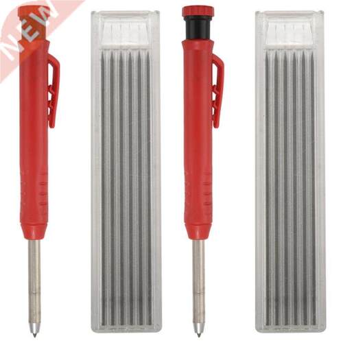 2X Solid Wood Carpenter Pencil Set For Construction, With 7