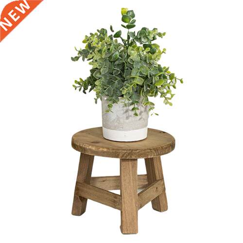 New High Stool Wooden Plant Stand Flower Pot Base Holder