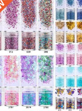 4 pots/set Color Mix UV Epoxy Resin Mold Filling Sequins