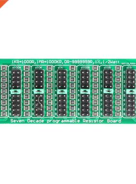 7 Decade Resistor Board 1R-9999999R Step Accuracy 1R 1/2 Wat