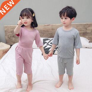 Spring Summer Baby Girls Clothes Pajamas Sets Boy Pyjamas Ki
