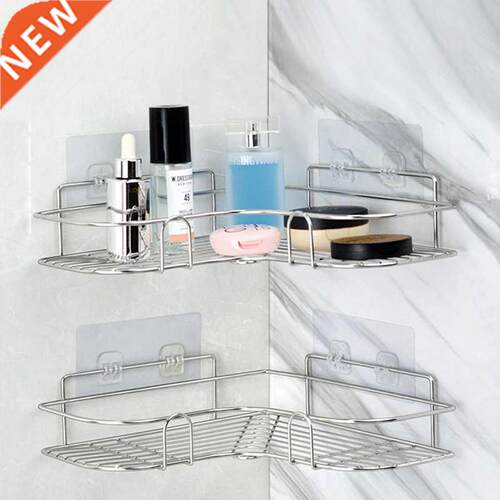 Metal Stand Iron Corner Storage Shelf Wall Mounted Drain