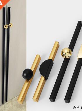 Modern Cabinet Handles Zinc Alloy Gold Black Cupboard Door P