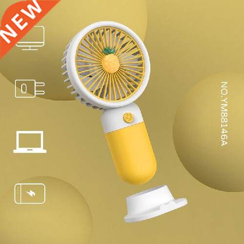 USB Handheld Mini Fan Electric Fans with Base Creative