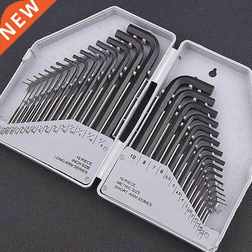 New 0.7-10mm Allen Wrench Imperial Hex Key 30pcs/set Repair